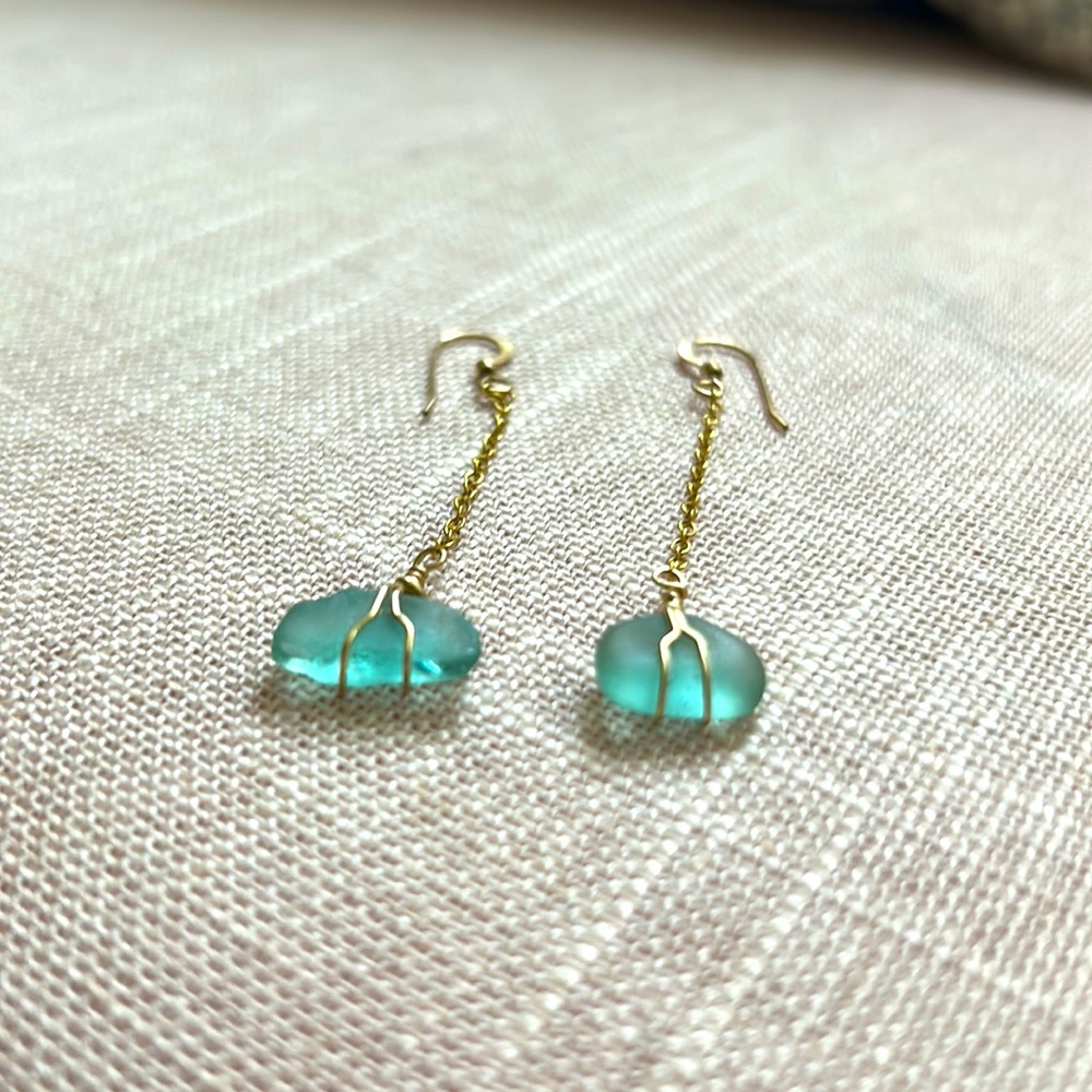 NWT Seaglass Earrings 🌊